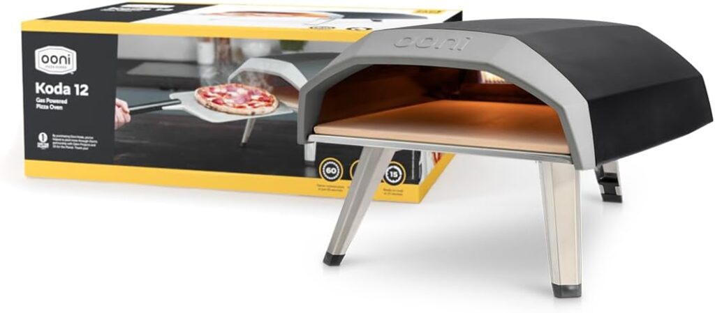 Ooni Koda 12 Gas Pizza Oven – Award Winning Outdoor Pizza Oven - Portable Pizza Oven For Authentic Stone Baked Pizzas – Ideal for Any Outdoor Kitchen - Pizza Oven Countertop