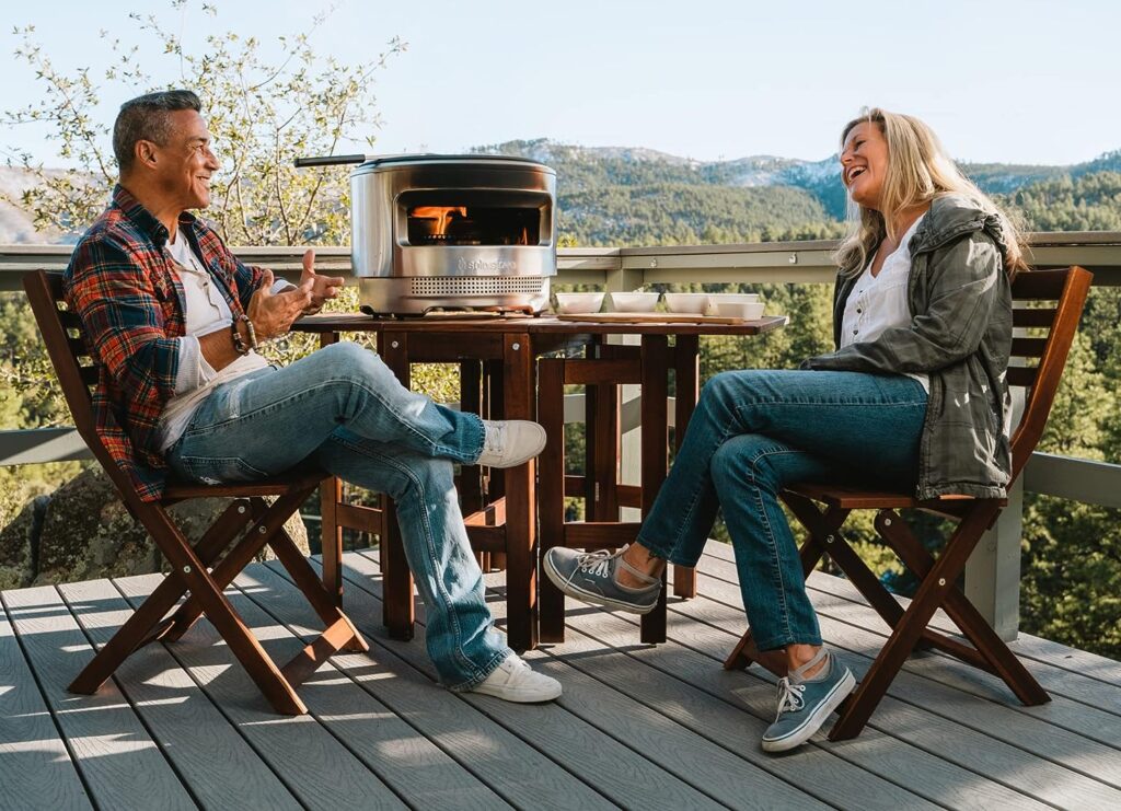 Solo Stove Pi Pizza Oven | Incl. Outdoor Pizza Maker, Wood Burning Assembly, Cordierite Pizza Stone (13 mm thick), Stainless Steel, H: 15.125 in x Dia: 20.5 in, 30.5 lbs